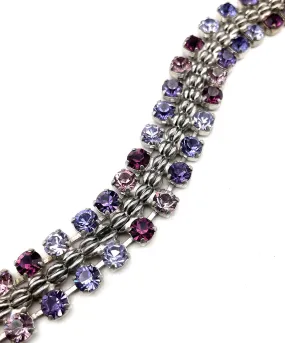 【ドイツ買付】ヴィンテージ SEIBOTH パープル ビジュー ブレスレット/Vintage SEIBOTH Purple Bijou Bracelet